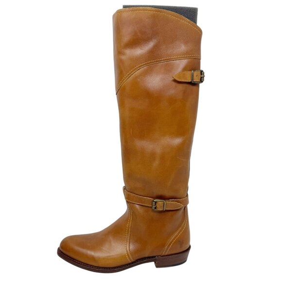 Womens Brown Knee High Riding boots - Picture 8 of 10